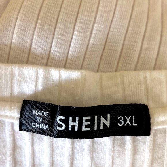 Shein dusty rose and white top with “MISSING YOU” letters on front - Picture 3 of 5